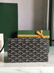 Goyard Varenne continental wallet in black & tan 12x3.3x19cm - 3