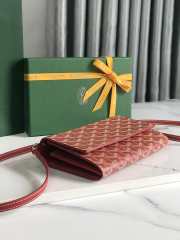 Goyard Varenne continental wallet in red 12x3.3x19cm - 4