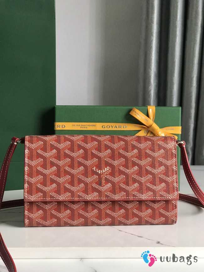 Goyard Varenne continental wallet in red 12x3.3x19cm - 1