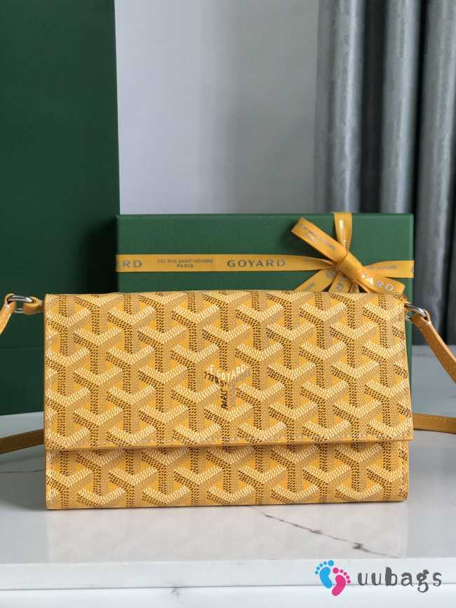 Goyard Varenne continental wallet in yellow 12x3.3x19cm - 1