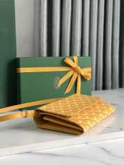 Goyard Varenne continental wallet in yellow 12x3.3x19cm - 6