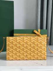 Goyard Varenne continental wallet in yellow 12x3.3x19cm - 4