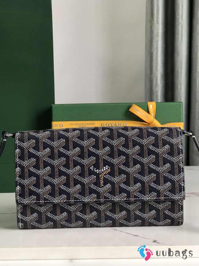 Goyard Varenne continental wallet in blue navy 12x3.3x19cm - 1