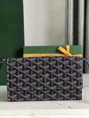 Goyard Varenne continental wallet in blue navy 12x3.3x19cm - 1