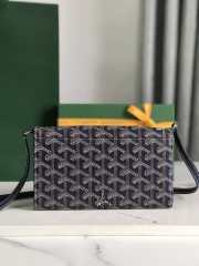 Goyard Varenne continental wallet in blue navy 12x3.3x19cm - 5