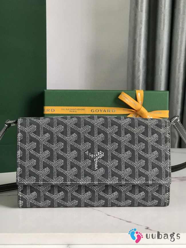 Goyard Varenne continental wallet in grey 12x3.3x19cm - 1