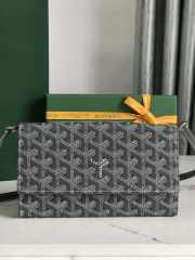 Goyard Varenne continental wallet in grey 12x3.3x19cm - 1