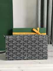 Goyard Varenne continental wallet in grey 12x3.3x19cm - 6