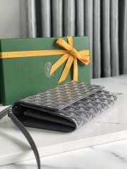 Goyard Varenne continental wallet in grey 12x3.3x19cm - 4