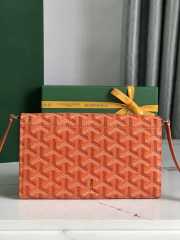 Goyard Varenne continental wallet in orange 12x3.3x19cm - 5