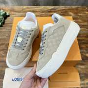 Louis Vuitton Groovy Platform Suede Grey Sneaker 4cm - 3