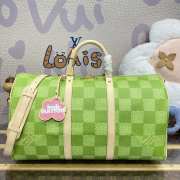 Louis Vuitton N40667 Keepall Bandoulière 50 bag in green 50x29x23cm - 1