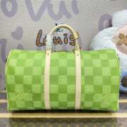 Louis Vuitton N40667 Keepall Bandoulière 50 bag in green 50x29x23cm - 5