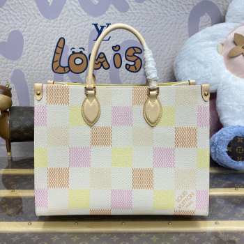 Louis Vuitton N40518 OnTheGo MM Bag Pastel color 35x27x14cm