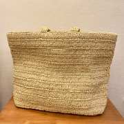 Uubags | YSL Rive Gauche Tote IN Raffia Bag 38x35x14.5cm - 4