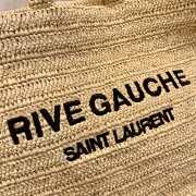 Uubags | YSL Rive Gauche Tote IN Raffia Bag 38x35x14.5cm - 6