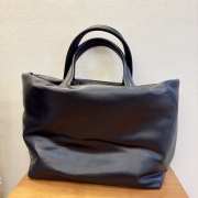 YSL Tote In Silktech Canvas Bag With Leather Lining  41/50x34x17cm - 5