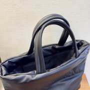 YSL Tote In Silktech Canvas Bag With Leather Lining  41/50x34x17cm - 4