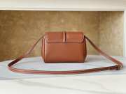 Celine mini 16 soft bag in smooth calfskin brown 16x12.5x6cm - 5