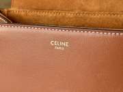 Celine mini 16 soft bag in smooth calfskin brown 16x12.5x6cm - 3