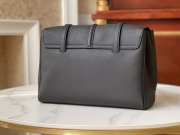 Celine mini 16 soft bag in smooth calfskin black 13x9x6cm - 5