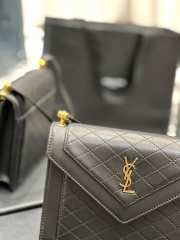 YSL Gaby Satchel in quilted lambskin bag in black 20x14.5x4.5cm - 5