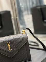 YSL Gaby Satchel in quilted lambskin bag in black 20x14.5x4.5cm - 2