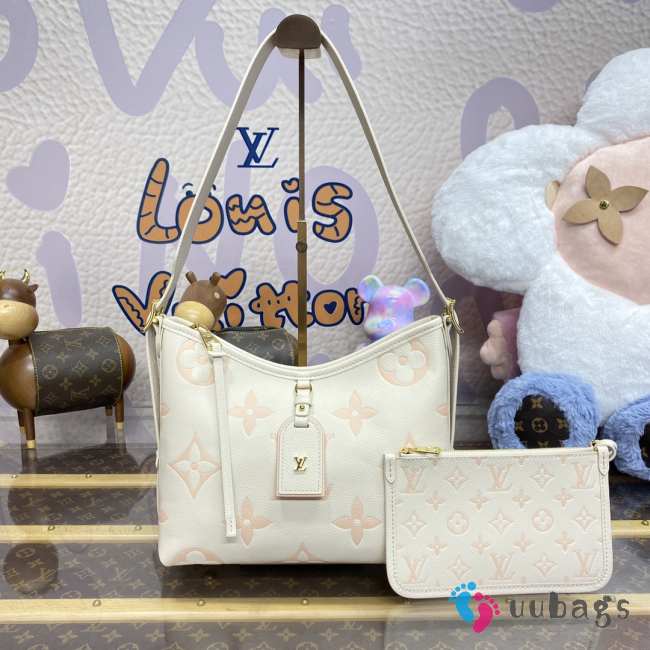 Louis Vuitton M46288 CarryAll PM Bag In Pink/ White 24x30x12cm - 1