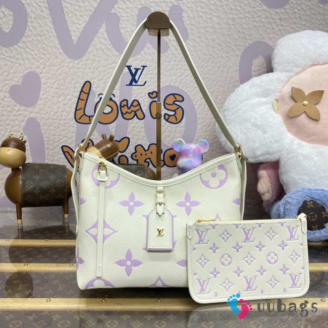 Louis Vuitton M46288 CarryAll PM Bag In Purple/ White 24x30x12cm - 1