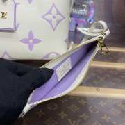 Louis Vuitton M46288 CarryAll PM Bag In Purple/ White 24x30x12cm - 3