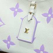 Louis Vuitton M46288 CarryAll PM Bag In Purple/ White 24x30x12cm - 2