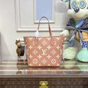 Louis Vuitton M58907 Neverfull MM Bag In Pink 32x29x17cm - 6