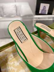 Gucci Horse Buckle 85mm Pumps In Green - 2