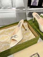 Gucci Horse Buckle 85mm Pumps In Beige - 4