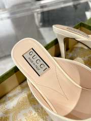 Gucci Horse Buckle 85mm Pumps In Beige - 2