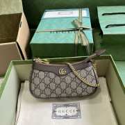 Gucci GG Mini Ophidia Handbag Supreme In Brown 10x19x3cm - 4