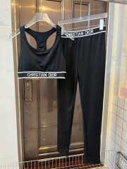 Dior sports suit for yoga and fitness in black - 1