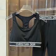 Dior sports suit for yoga and fitness in black - 2