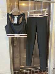 Dior sports suit for yoga and fitness in black 01 - 1