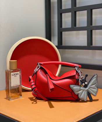 Loewe Mini Puzzle Edge Bag Red 18x8x12cm