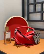 Loewe Mini Puzzle Edge Bag Red 18x8x12cm - 6