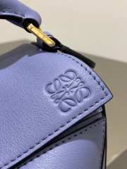 Loewe Mini Puzzle Edge Bag Violet 18x8x12cm - 5