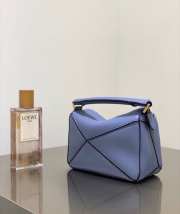 Loewe Mini Puzzle Edge Bag Violet 18x8x12cm - 4