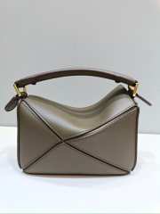 Loewe Mini Puzzle Edge Bag Green Khaki 18x8x12cm - 6