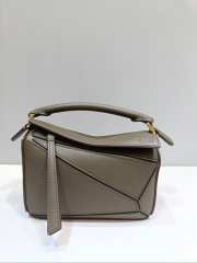 Loewe Mini Puzzle Edge Bag Green Khaki 18x8x12cm - 5