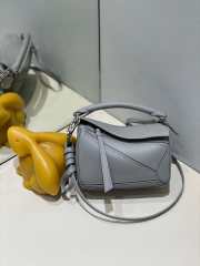 Loewe Mini Puzzle Edge Bag Grey 18x8x12cm - 6