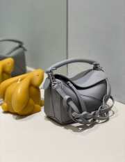 Loewe Mini Puzzle Edge Bag Grey 18x8x12cm - 5