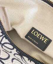 Loewe Small Cubi bag in Anagram jacquard and calfskin beige/ black 20.5x17x12.5cm - 2