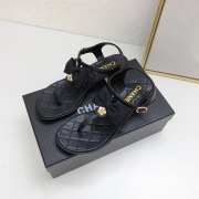 Chanel sandal grosgrain fabric black 3cm - 5