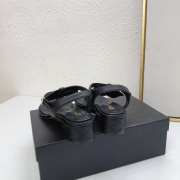 Chanel sandal grosgrain fabric black 3cm - 6